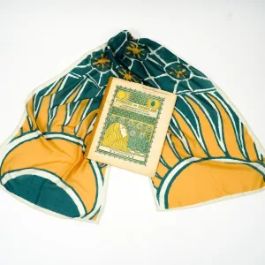Celestial Sun Cotton Blend Scarf